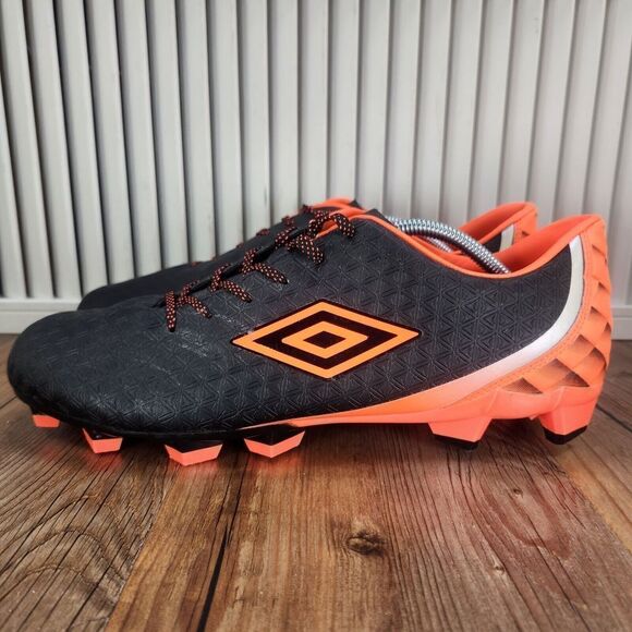 Umbro Men's Sz 13 Club 3.0 FG/MG Soccer Cleats Black Orange Athletic Field Boots - Picture 3 of 10